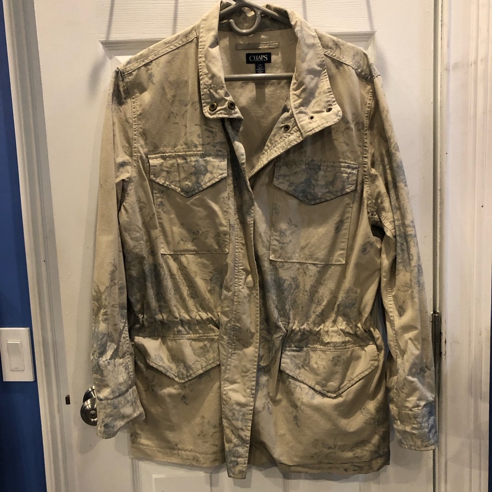 Chaps Blue Floral Essential Jacket L